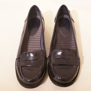 Gianni Bini Black Patent Leather Loafers Size 7.5